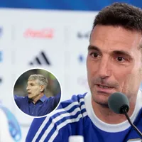 Scaloni se emocionó al ver a Martín Palermo en la conferencia: "Gracias por estar acá"