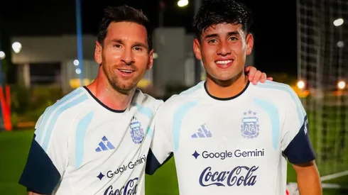 Aranda compartió varios días con Lionel Messi en Estados Unidos.