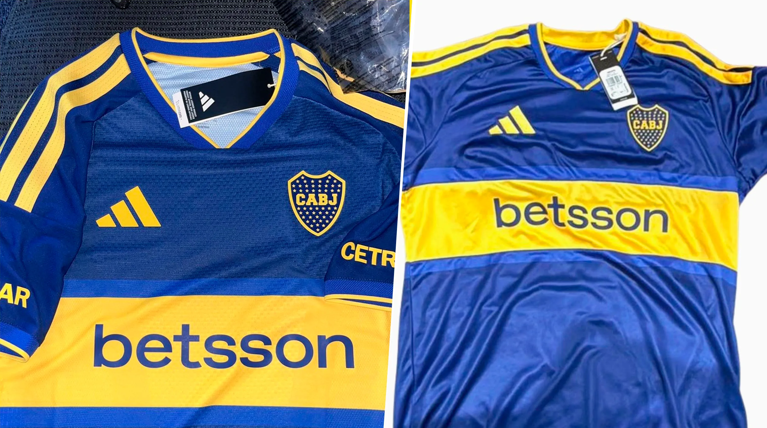 Las fotos de la nueva camiseta titular de Boca. (@Footy_Headlines)