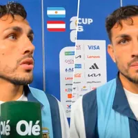 Paredes le agradeció al cuerpo técnico de Scaloni por ayudarlo en un momento de "incertidumbre"