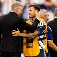 El cálido encuentro entre Paredes y Palermo en el Mundial