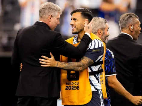 El cálido encuentro entre Paredes y Palermo en el Mundial