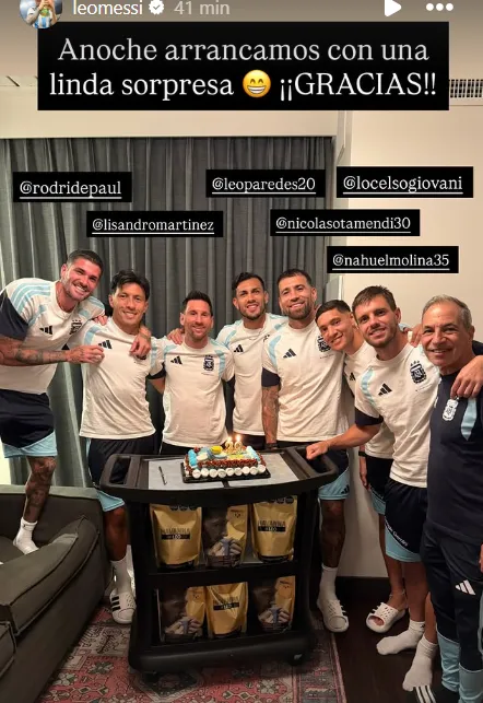 La historia de Messi con Paredes y compañía. (Captura)