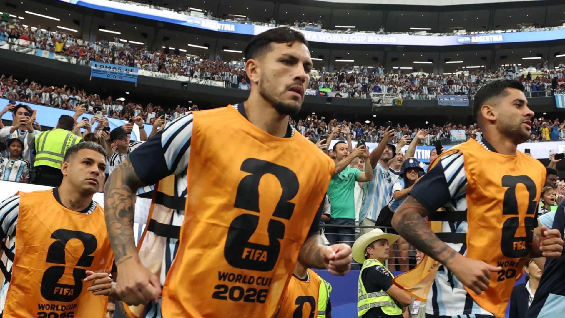 Paredes, al límite de amarillas en Argentina. (Getty Images)