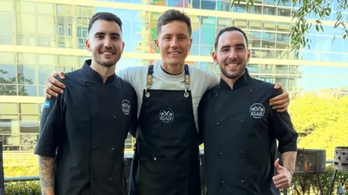 El volante se despide de Argentina y aprovechó para comer asado.