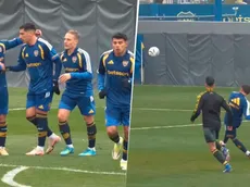 Video: los goles de Ángel Romero y Merentiel en los amistosos de Boca ante Defensa