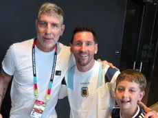 Palermo visitó a la Selección Argentina: las fotos virales con Paredes, Messi y Scaloni