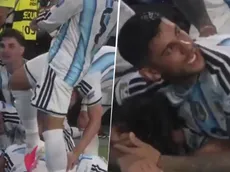 La divertida "venganza" de Paredes al Cuti Romero en el festejo del gol a Cabo Verde