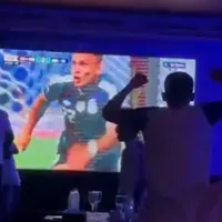 Así vivió el plantel de Boca el triunfo de Argentina ante Inglaterra