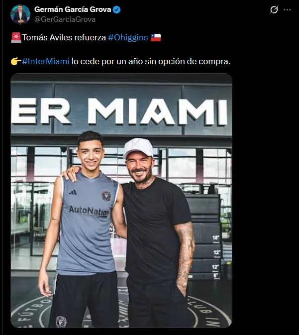 Aviles llega a O’Higgins, rival de Boca. (Captura)