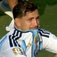 El llanto de Paredes tras la derrota de Argentina ante España
