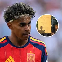 Lamine Yamal y una gastada a Paredes en los festejos de España: "Velada vs. Gavi"