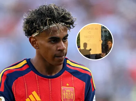 Lamine Yamal y una gastada a Paredes en los festejos de España: "Velada vs. Gavi"