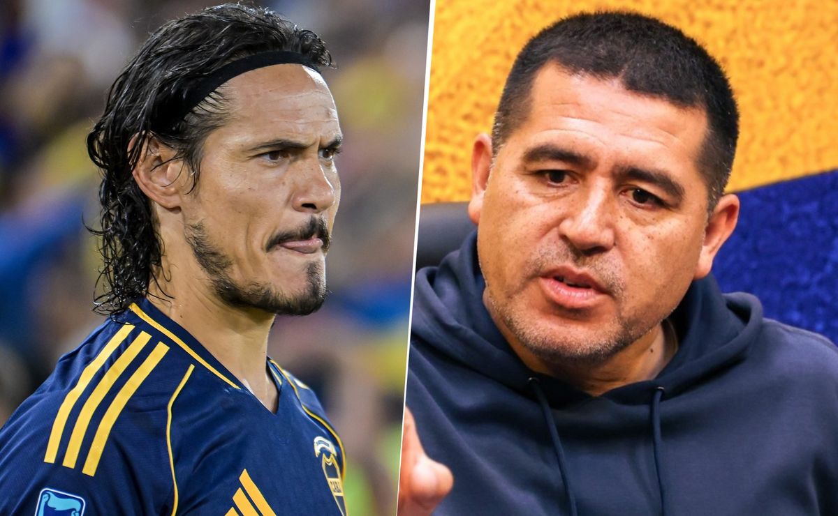 Riquelme se lamentó por la salida de Edinson Cavani de Boca
