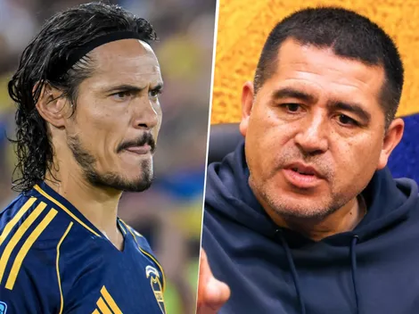 Riquelme lamentó el final del ciclo de Cavani en Boca: "Una pena"