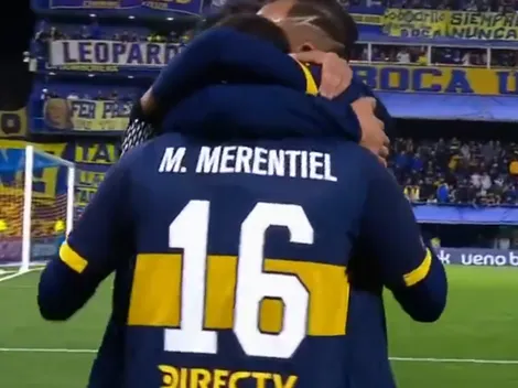 Tremendo pase de Paredes: el gol de Merentiel para el 1-0 ante O'Higgins