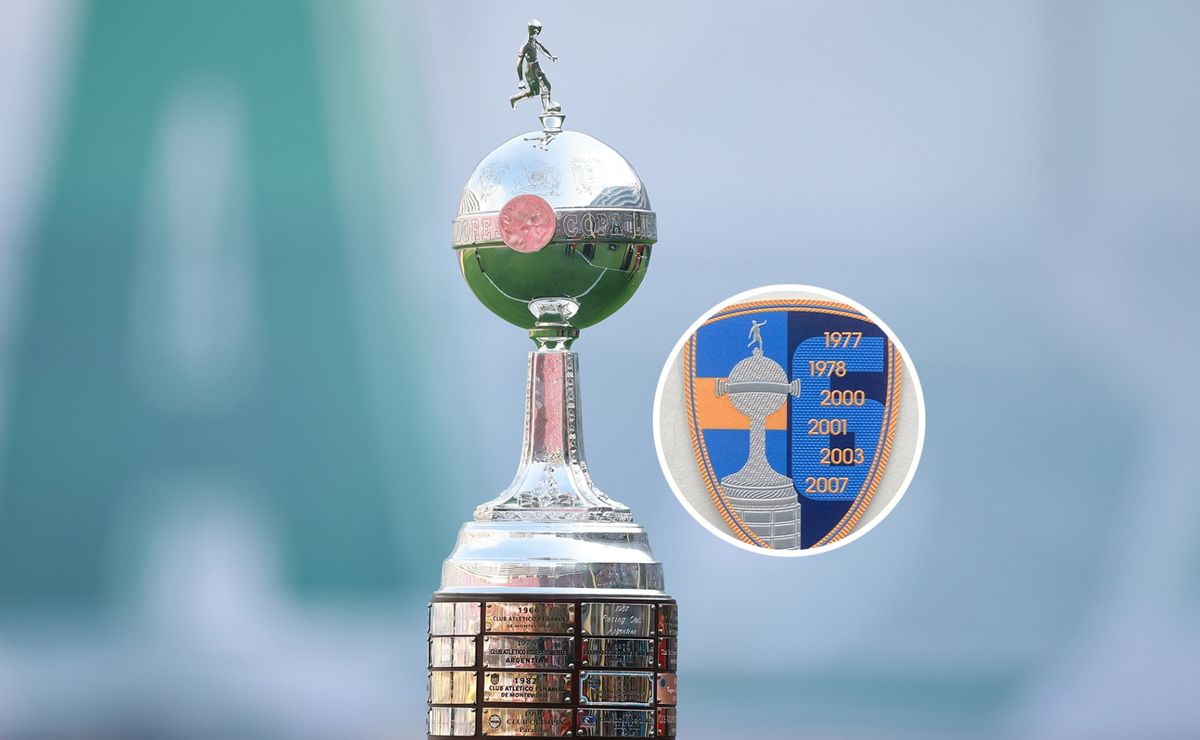 CONMEBOL rediseñó el parche de las 6 Libertadores de Boca Juniors