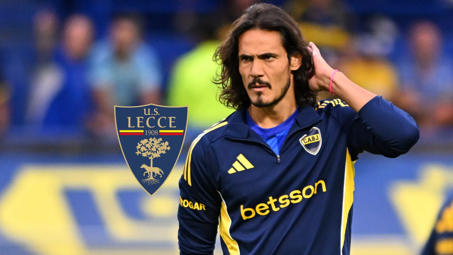 Cavani, en carpeta del Lecce de Italia. (Getty Images)