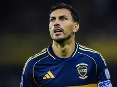 El reclamo de Paredes a Villa en Boca vs. O'Higgins