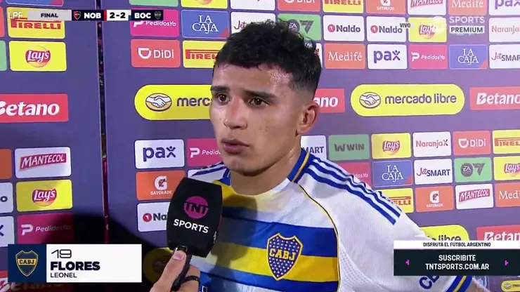 Leonel Flores habló tras el empate ante Newell's.