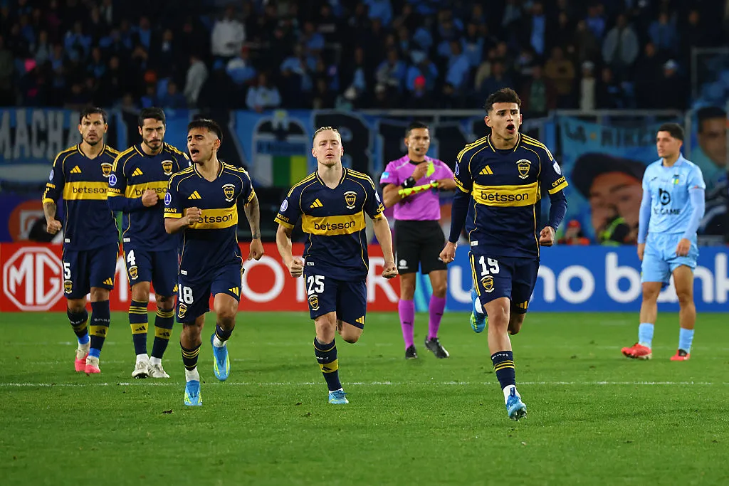 Boca, en la victoria ante O’Higgins en Rancagua. (Getty)