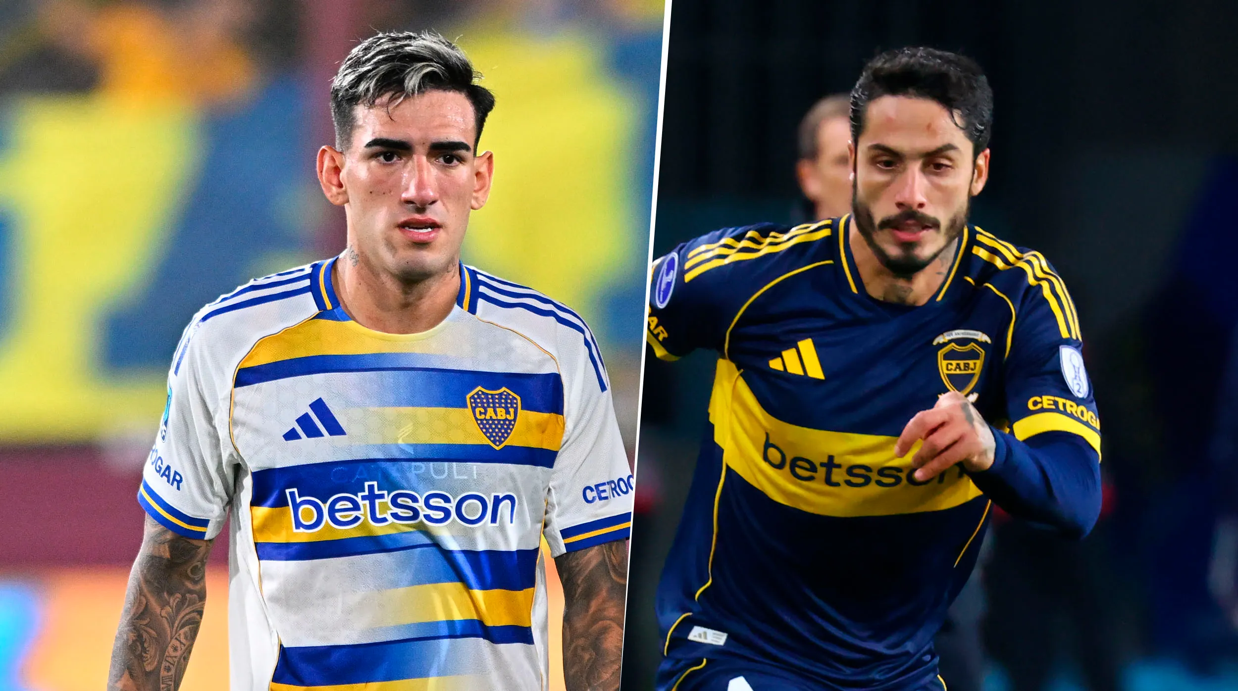 Di Lollo, titular en Boca por encima de Figal. (Getty)