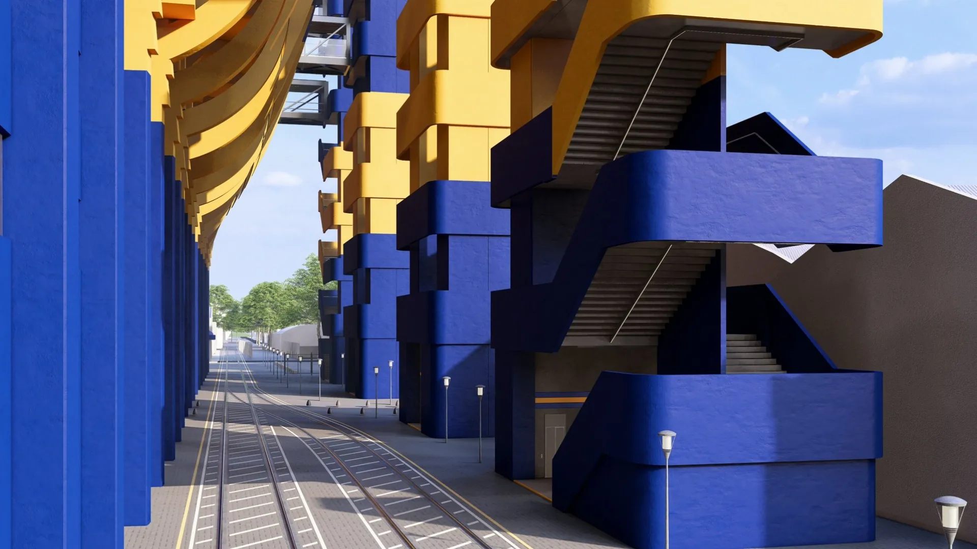 Boca pretende construir entre las vías del tren y el estadio.