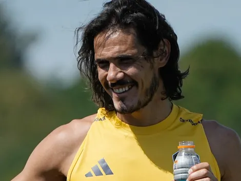 Cavani bancó a uno de los más cuestionados en Boca: "Vamos, viejo"