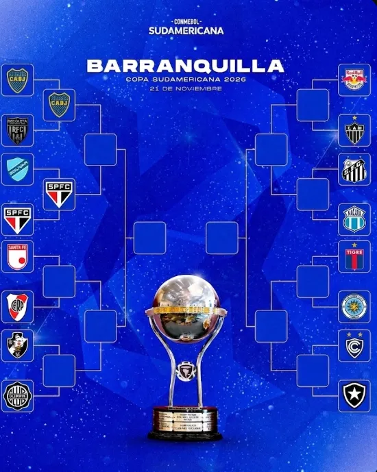 Así quedó el cuadro de la Copa Sudamericana 2026.