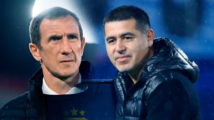 La conversación entre Arruabarrena y Riquelme.