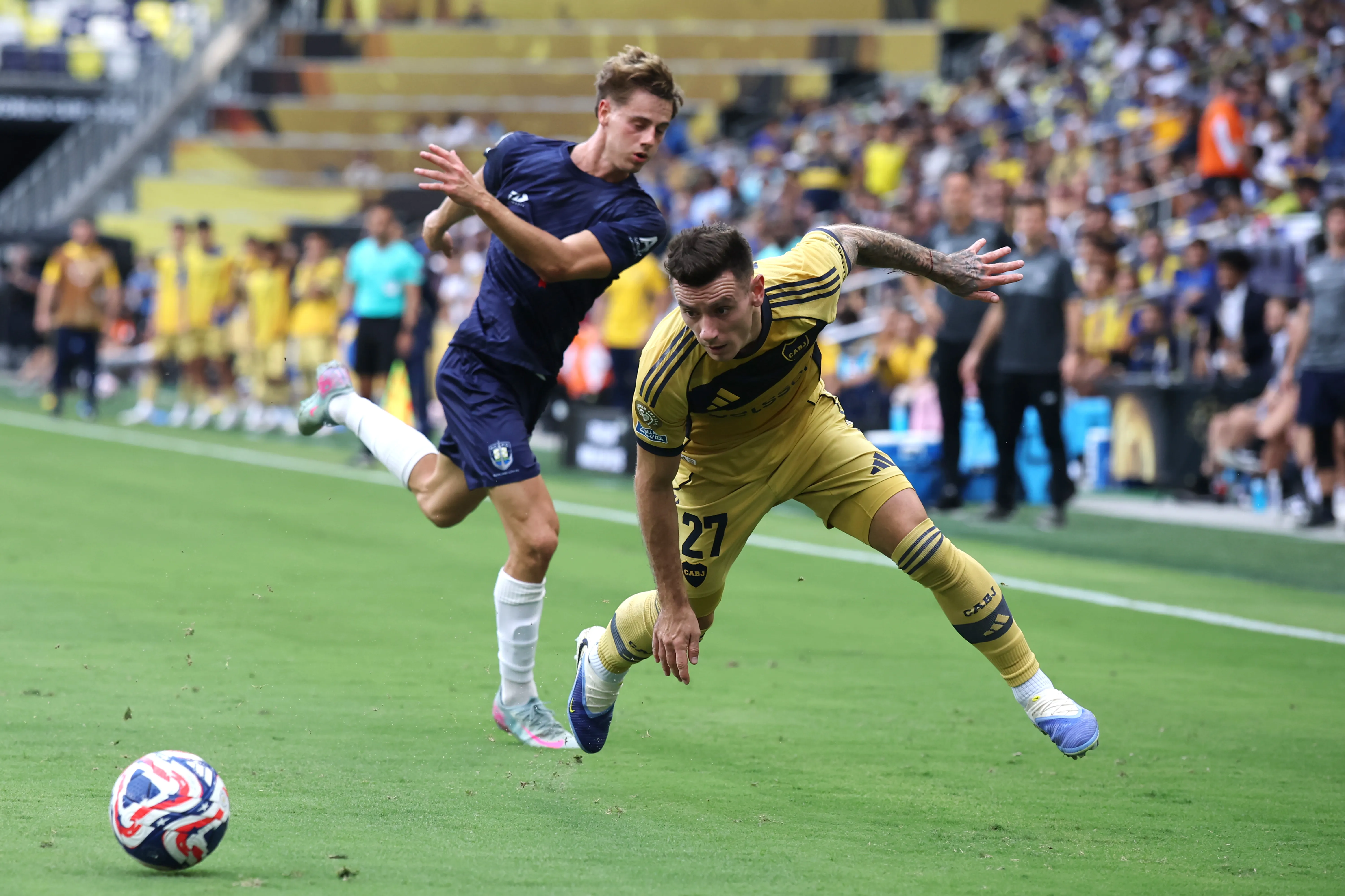 Boca, en el último Mundial de Clubes frente a Auckland City. (Getty)