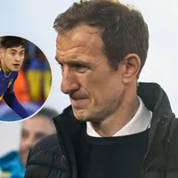 El gesto del Vasco con Aranda tras la operación del juvenil