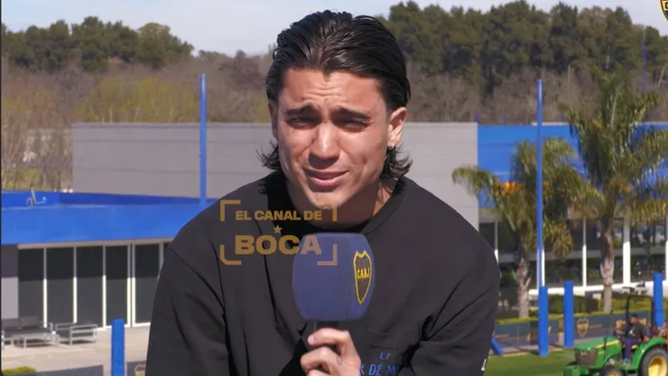 Zeballos y su despedida de Boca.