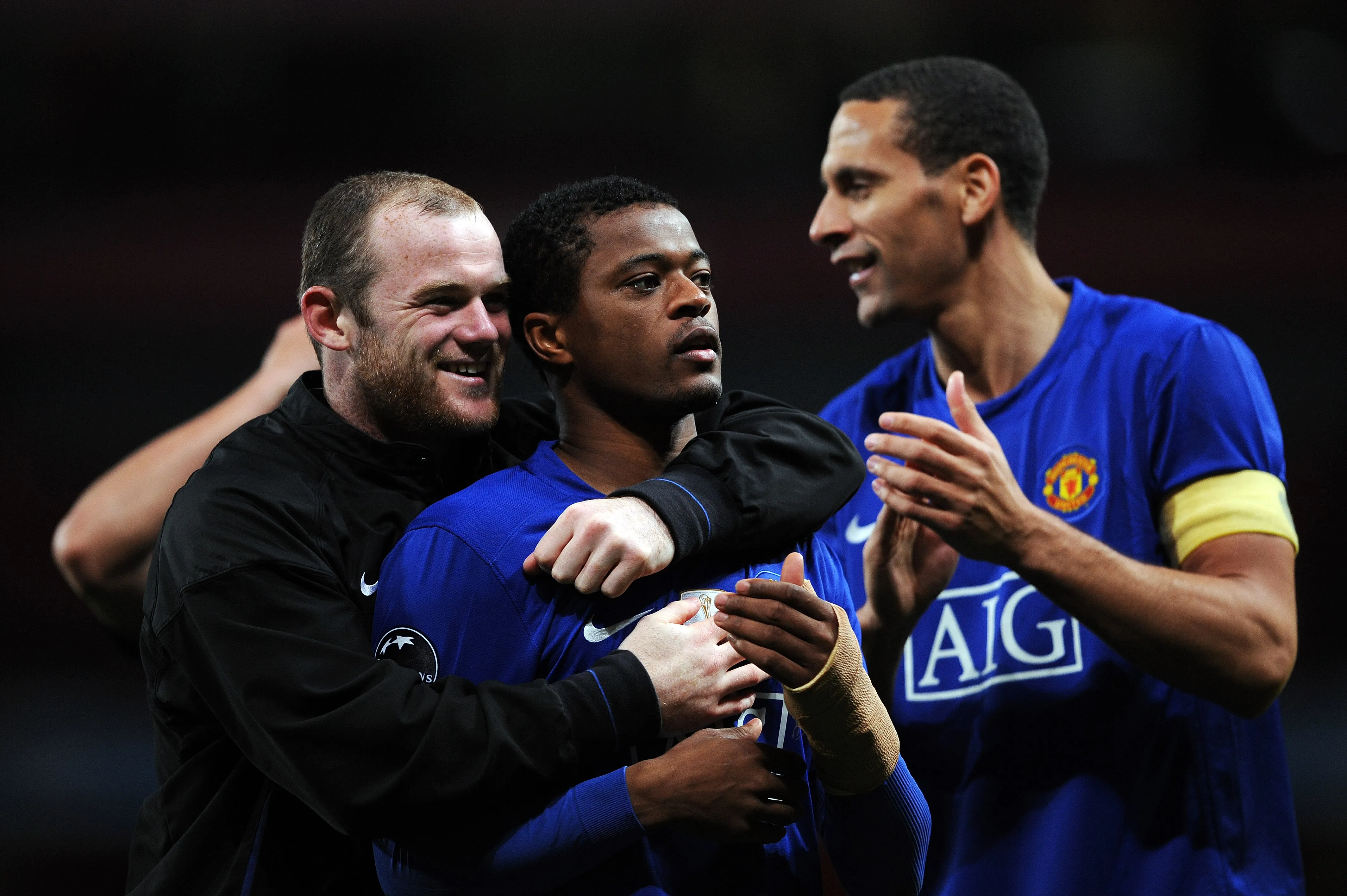 Rooney, Evra y Ferdinand, invitados por Tevez para jugar en La Bombonera. (Getty)