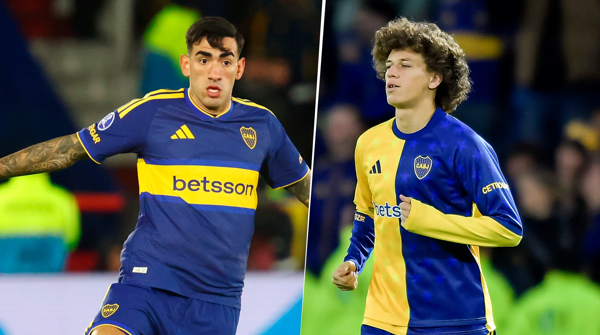 Di Lollo y Jagger Herrera, la defensa titular de Boca. (Getty)