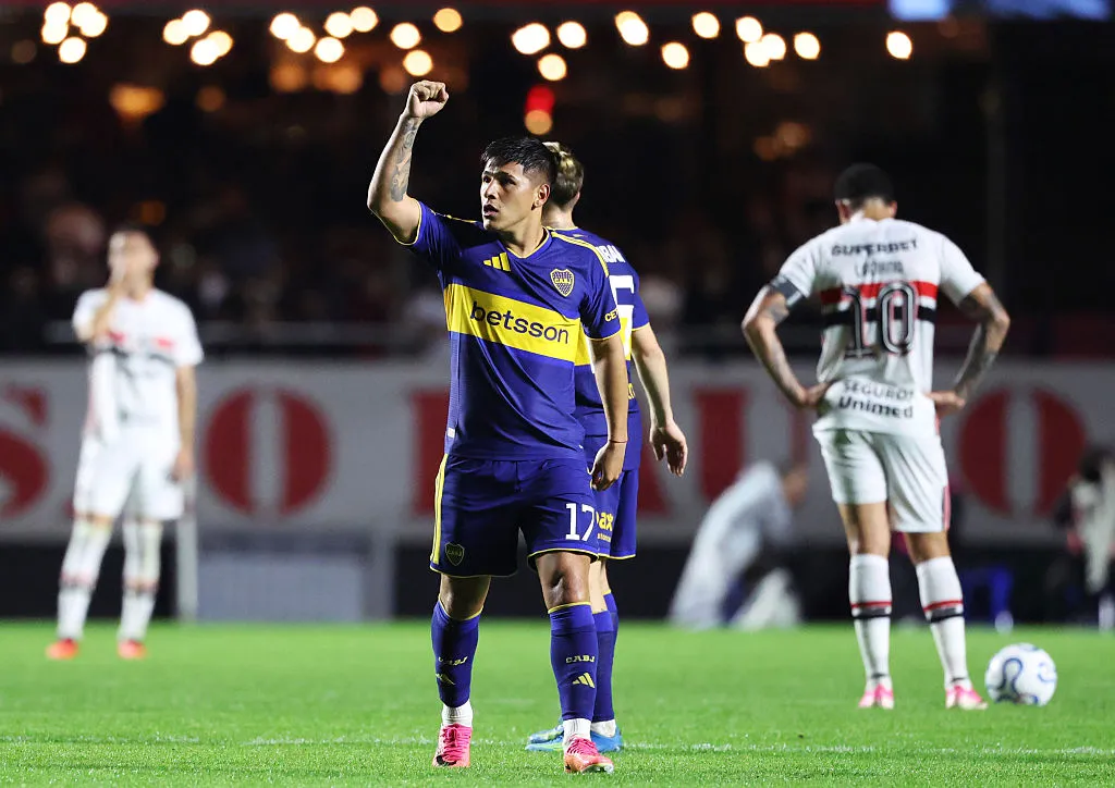 Leandro Lozano, una de las figuras de Boca ante San Pablo (Getty)