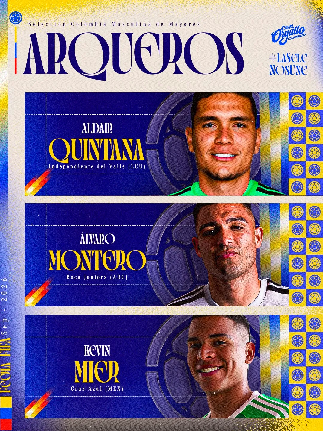 Montero, convocado en Colombia. (@FCFSeleccionCol)